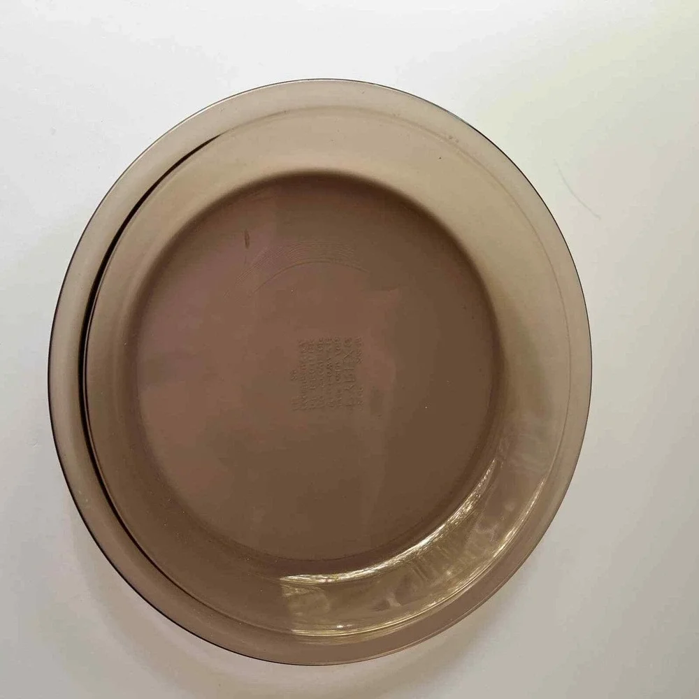 Pyrex Pie Plate Amber #209 Vintage Glass Microwave Safe Cookware